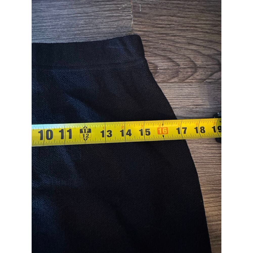 St John Collection Wool Santana Black A Line Knit Pull On Pencil Skirt Size 2 - Picture 8 of 8